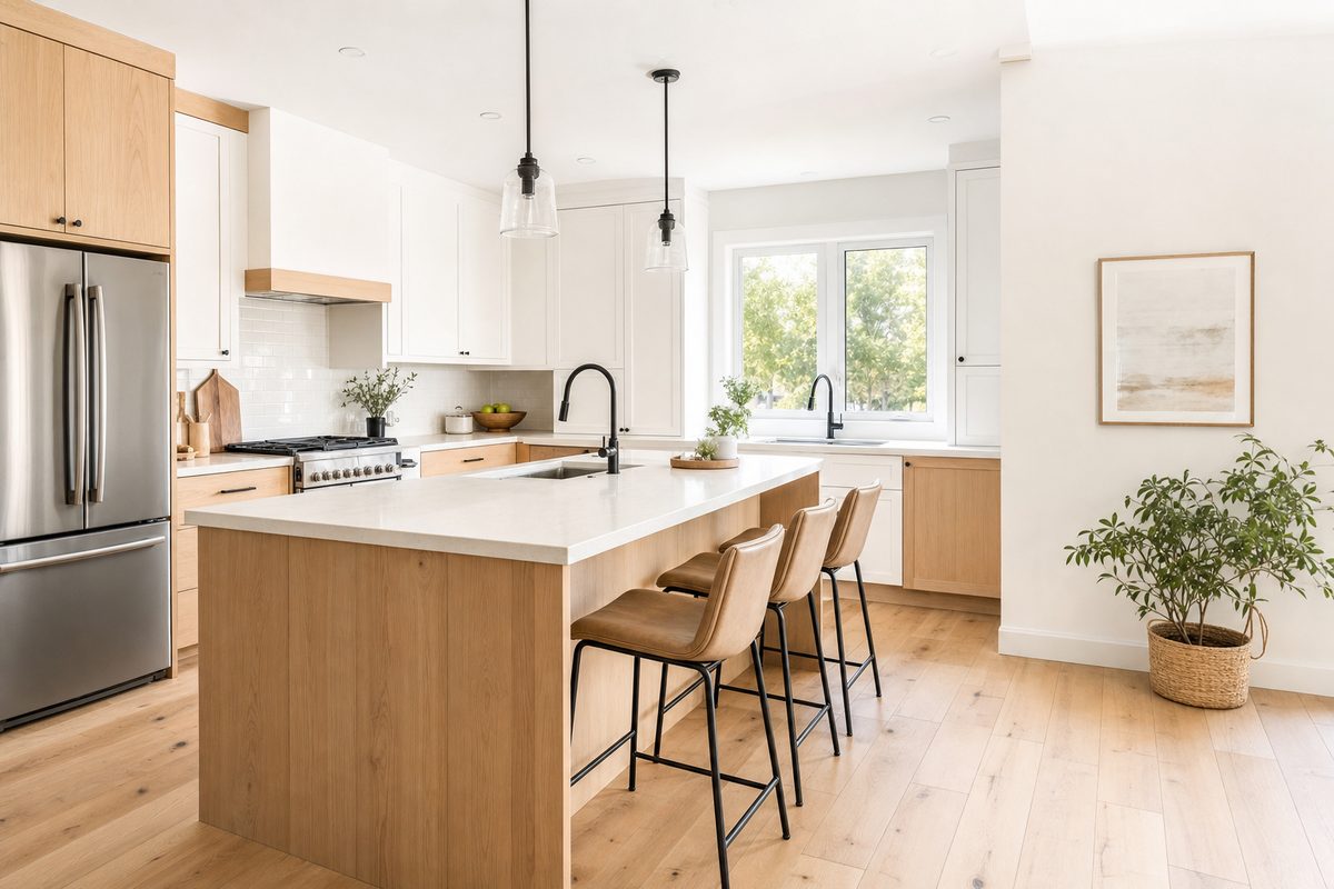 Cuisine rénovée grâce au refinancement